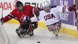 Disabled Kids Score with Sled Hockey