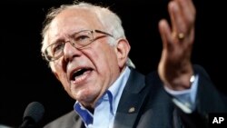 Democratic presidential candidate Sen. Bernie Sanders, I-Vt., speaks at a campaign rally in Portland, Maine. Sanders is packing 'em in: 10,000 people in Madison, Wisconsin, July 6, 2015.