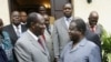 Alassane Ouattara (à gauche) et Henri Konan Bédié