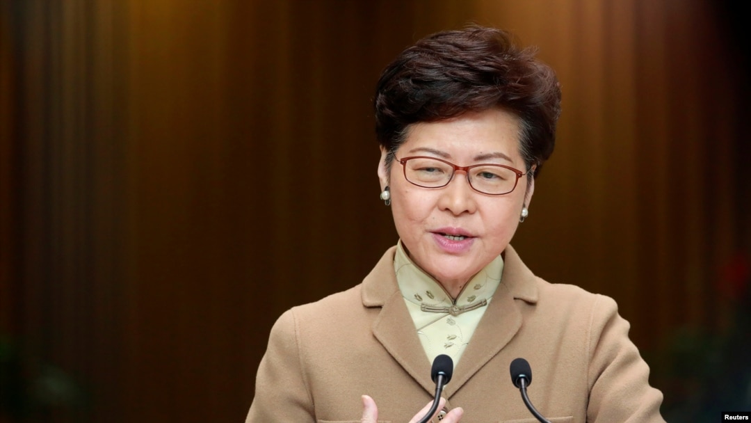 Pemimpin Hong Kong, Carrie Lam. (Foto: dok).