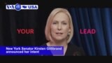 VOA60 America - New York Senator Kirsten Gillibrand announced her intent to run for president in 2020