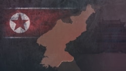 북한 국기와 지도 일러스트레이션