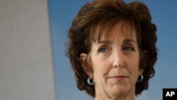 FILE - U.S. Ambassador to Mexico, Roberta Jacobson, attends a groundbreaking ceremony for the new U.S. embassy in Mexico City, Feb. 13, 2018.