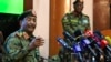 FILE - Sudan's top army general Abdel Fattah al-Burhan speaks during a press conference at the General Command of the Armed Forces in Khartoum on Oct. 26, 2021.