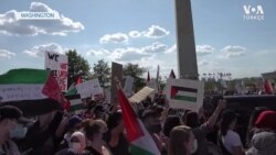Washington'da Filistinliler'e Destek Gösterisi