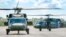 FILE - The Colombian Army flew two S-70i BLACK HAWK helicopters to Colombia following acceptance from Sikorsky's West Palm Beach, Florida, facility in late August.