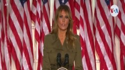 Melania Trump habla en la segunda noche de la RNC 