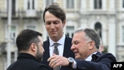 Президент України Володимир Зеленський привітав в Києві посланців США Стіва Віткоффа та Джареда Кушнера 6 вересня 2026 року