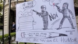 Condenan ataques con caricaturas