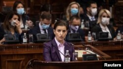 Ana Brnabić na predstavljanju ekspozea u Skupštini pre 100 dana