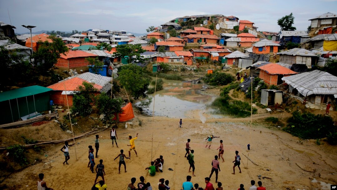 Pengungsi Rohingya di Kamp Pengungsi Balukhali di Bangladesh, Senin, 27 Agustus 2018.