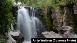 A waterfall in Pipestone National Monument, Minnesota.