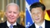 FILE - This combination image shows U.S. President Joe Biden in Washington, Nov. 6, 2021, and China's President Xi Jinping in Brasília, Brazil, Nov. 13, 2019. 