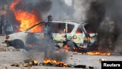 FILE PHOTO: Protest against ruling party in Maputo