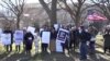 华盛顿特区移民游行在国家广场举行