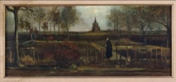 "Spring Garden," a painting by Vincent van Gogh, is seen in this handout picture released by the Singer Laren Museum, Amsterdam, Netherlands, March 30, 2020.