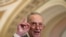 Senate Minority Leader Chuck Schumer of N.Y., speaks about the coronavirus with reporters on Capitol Hill, March 3, 2020, in Washington.