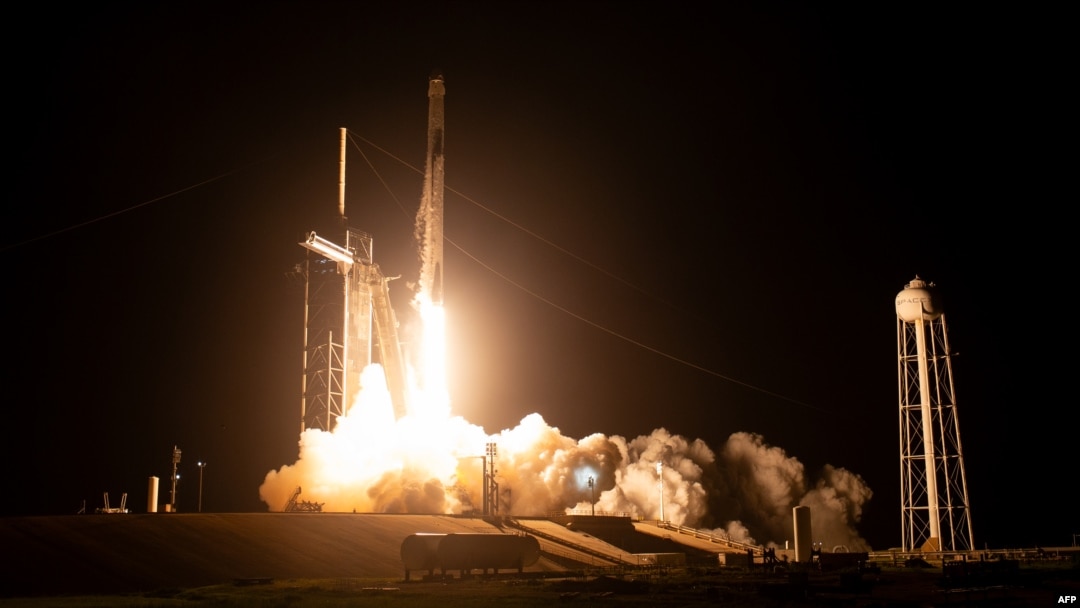 Lançamento da nave. Foto da NASA