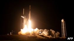 Lançamento da nave. Foto da NASA