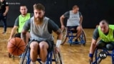 Wounded Ukrainian war vets train for wintry sports competition