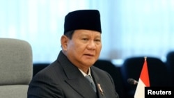 FILE: Menteri Pertahanan Indonesia dan Presiden terpilih Prabowo Subianto saat berada di Tokyo, Jepang, 3 April 2024. (KIMIMASA MAYAMA/Pool via REUTERS)