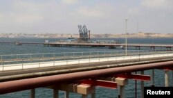 FILE - A general view of Libya's Hariga port in Tobruk, east of Benghazi.