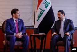 وەزیری دەرەوەی ئەمەریکا و سەرۆکوەزیرانی عێراق ڕۆژی دووشەممە لە پەراوێزی کۆبوونەوەی گشتی نەتەوە یەکگرتووەکان لە شاری نیویۆرک دیدارێکیان ئەندام دا. وەزارەتی دەرەوەی ئەمەریکا دەڵێت لە دیدارەکەدا جەخت کرایەوە لە چەکداماڵینی میلیشیاکان.
