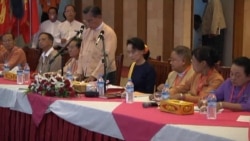 Myanmar's Aung San Suu Kyi Meets With NLD Party Members