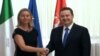 Italijanska ministarka spoljnih poslova Federika Mogerini i šef srpske diplomatije Ivica Dačić u Beogradu, 28. jul, 2014.