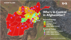 Afghan Government-Taliban Control