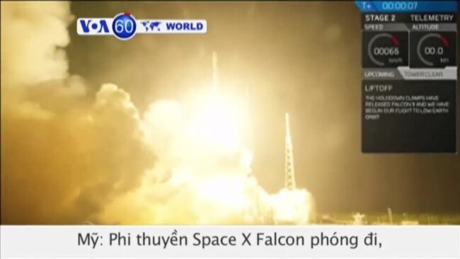 SpaceX đạt thành quả lịch sử trong vụ phóng hỏa tiễn (VOA60)