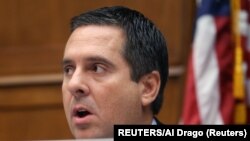 众议院情报委员会资深共和党成员努涅斯（Devin Nunes）9月26日出席委员会的听证。