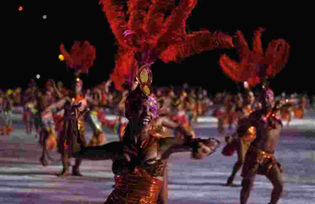 Ceremonia de inauguración de la Copa Mundial Sub-20 de Fútbol en Barranquilla, Colombia, 29 de julio de 2011.