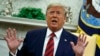 President Donald Trump speaks during a meeting with Australian Prime Minister Scott Morrison in the Oval Office of the White House, Friday, Sept. 20, 2019, Washington. (AP Photo/Evan Vucci)