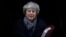 Prime Minister Theresa May leaves 10 Downing Street in London, Jan. 16, 2019. 