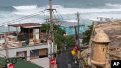 A view of La Perla neighborhood in San Juan, Puerto Rico, Nov. 2, 2024. 