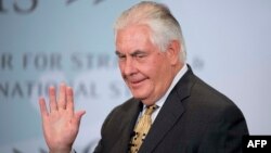 Rex Tillerson, secrétaire d'État américain, à Washington DC, le 18 octobre 2017.