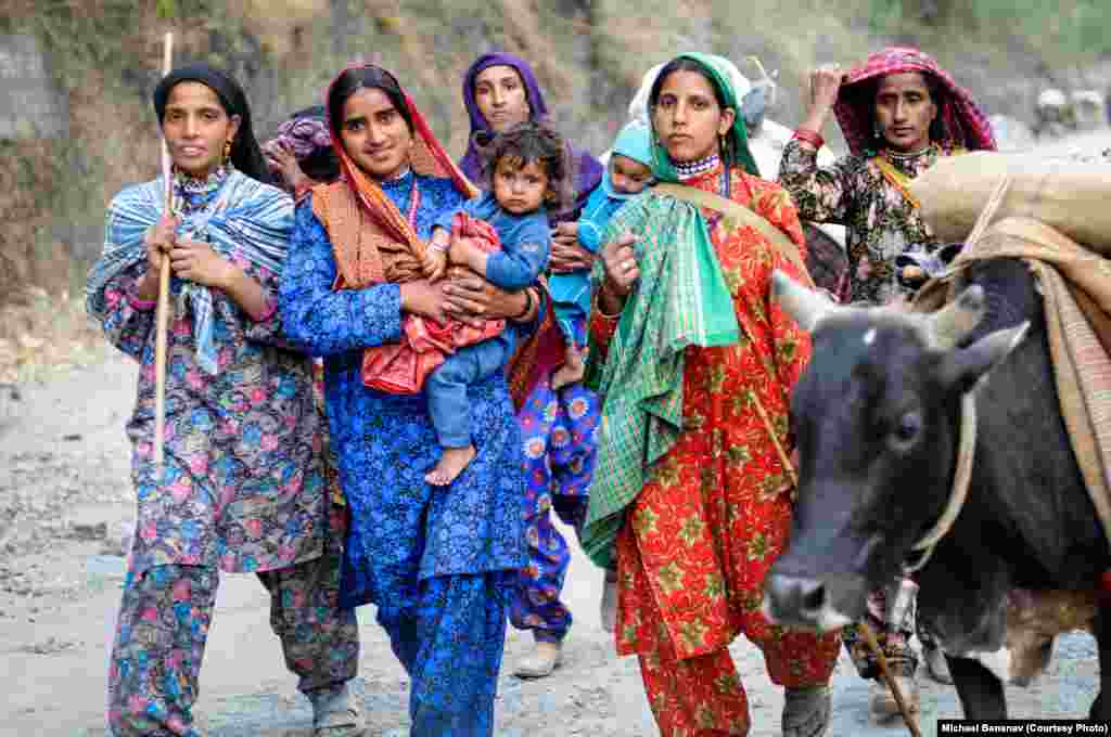 Though they are Muslim, Van Gujjar women never veil their faces - except on their wedding day.