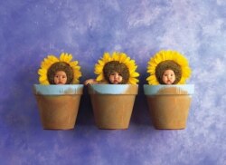 Las creaciones fotográficas de Anne Geddes se han hecho famosas por su creatividad. [Foto: Cortesía Anne Geddes]