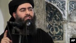 Abu Bakr al-Baghdadi, Shugaban Kungiyar ISIL a Birnin Mosul.