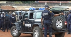 Police forces have been deployed at the Kondengui Central Prison in Yaounde, Cameroon, July 23, 2019. ( M. Kindzeka, VOA)