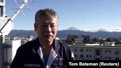 Mamoru Matsumoto, meteorologist at Japan's Kofu weather station in Kofu, Yamanashi Prefecture, Japan. November 7, 2024. (Tom Bateman/REUTERS)