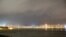 The Maeslantkering, a flood barrier on a canal leading to the port of Rotterdam, Netherlands, closes automatically on Dec 21, 2023 — for the first time in its history — due to high water levels caused by a storm. 