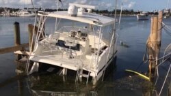 Oleaje de Irma afectó los barcos en la marina de Miami