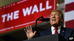 President Donald Trump speaks during a rally in El Paso, Texas, Feb. 11, 2019.