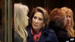 Fiorina, fue rival de Trump por la nominación republicana para la Casa Blanca.