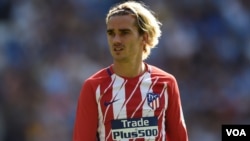 L'attaquant français de l'Atletico Antoine Griezmann, le 6 août 2017.