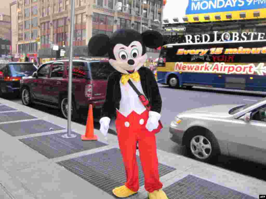 Mickey Mouse tại Quảng trường Times, New York