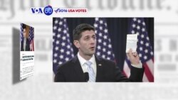 VOA60 Elections - Republican House Speaker Paul Ryan calls for a “battle of ideas, not a battle of insults”