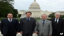 Welîd Şêxo, Kamiran Bêkes, Hekîm Beşar û Sadeddîn Mella li ber Kongresa Amerîkî ne